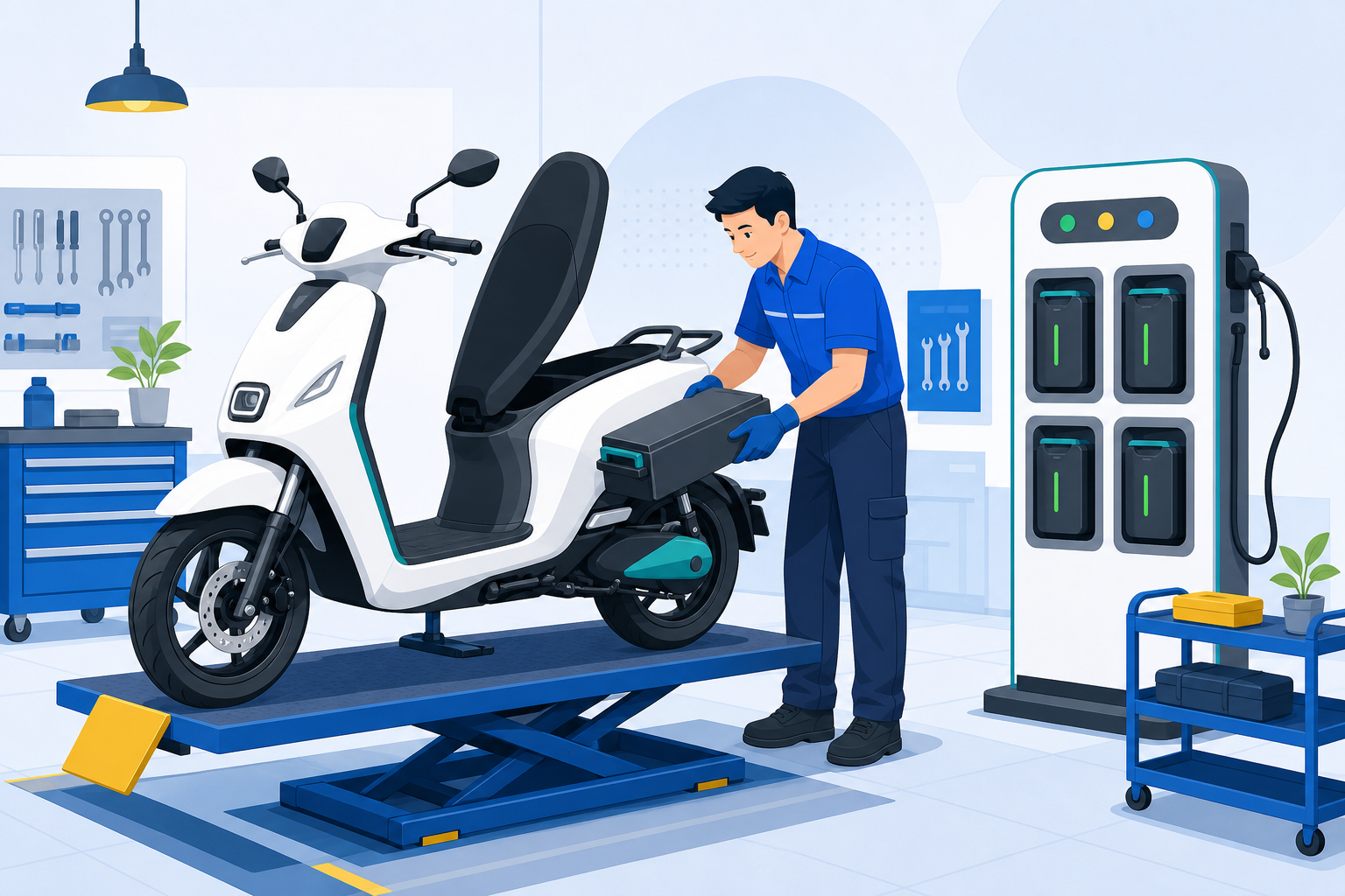 Bảo dưỡng xe máy điện VinFast: cẩm nang cho tiệm sửa xe