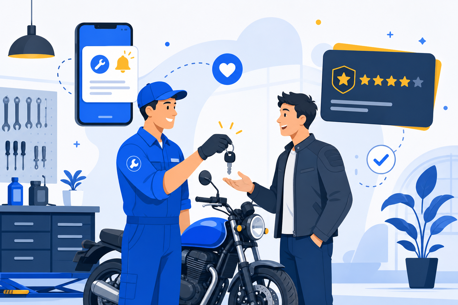 Bí quyết giữ chân khách hàng quay lại tiệm sửa xe của bạn