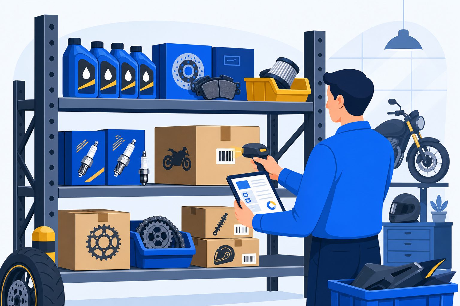 5 sai lầm phổ biến khi quản lý kho phụ tùng xe máy (và cách khắc phục)
