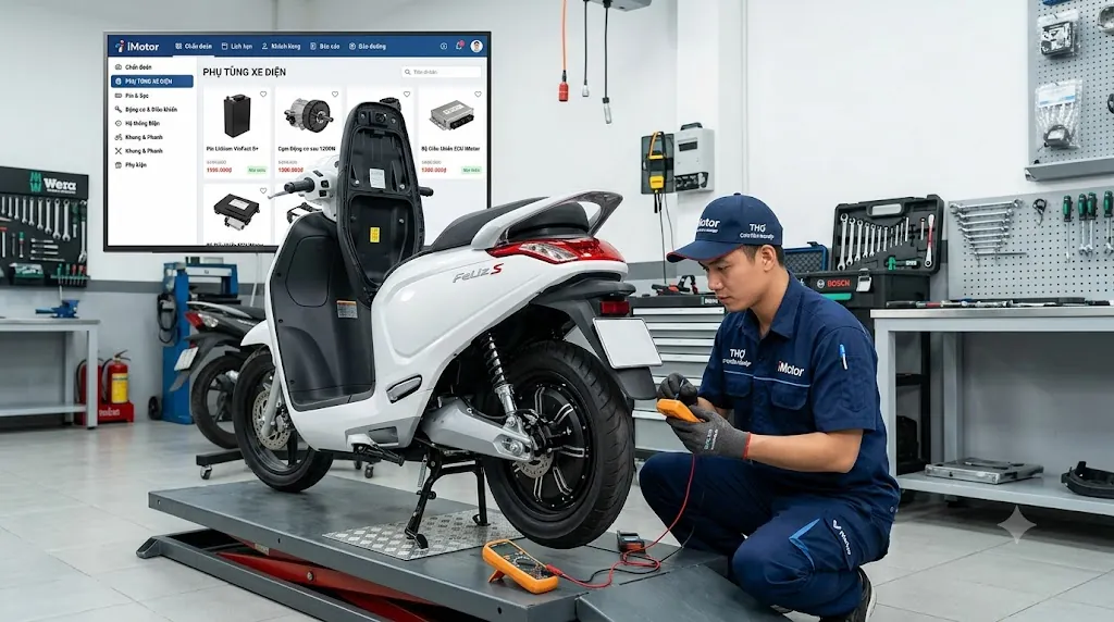 Tối ưu quy trình quản lý phụ tùng & bảo hành xe điện cùng iMotor